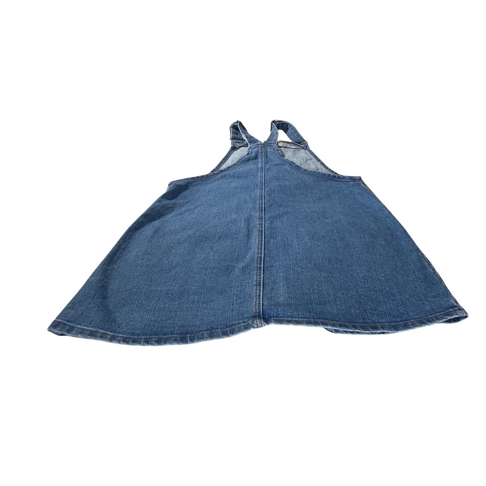 No Boundaries Girls Denim Pinafore Dress‎ Bib Overalls Blue Size S 3-5 - Picture 4 of 6